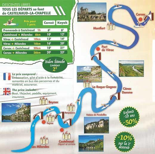Au Pied Du Chateau - 5 A 11 Personnes - Baignade-Canoe-Piste Cyclable A 100 M Castelnaud La Chapelle Zewnętrze zdjęcie